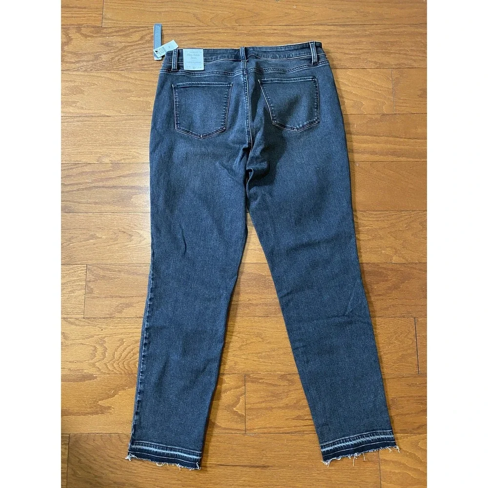 Tabots NWT Womens Slim Ankle Jeans‎ Size 10 Black Slimming Panel New! $100